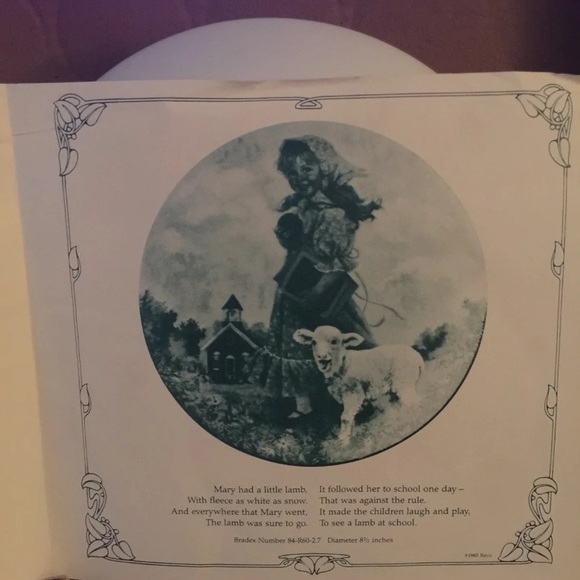 NURSERY RHYME COLLECTOR PLATE - Picture 6 of 6
